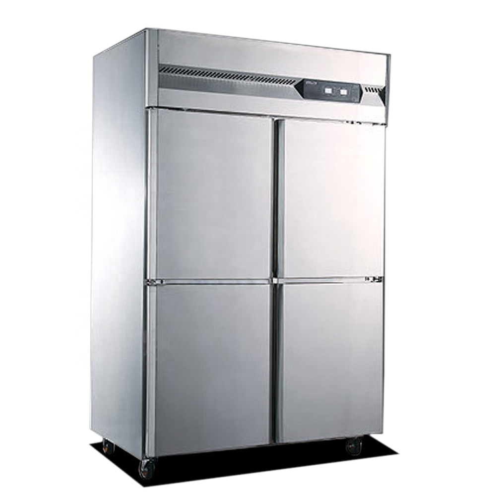 Commercial Kitchen Door - 스테인리스 스틸 주방 냉장고 4도어 냉동고