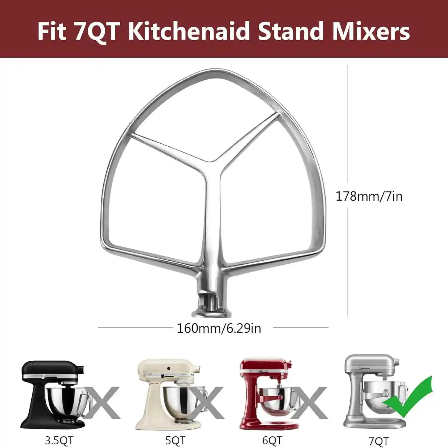 Commercial Kitchenaid - 주방 보조용 스탠드 믹서 보조 패들,