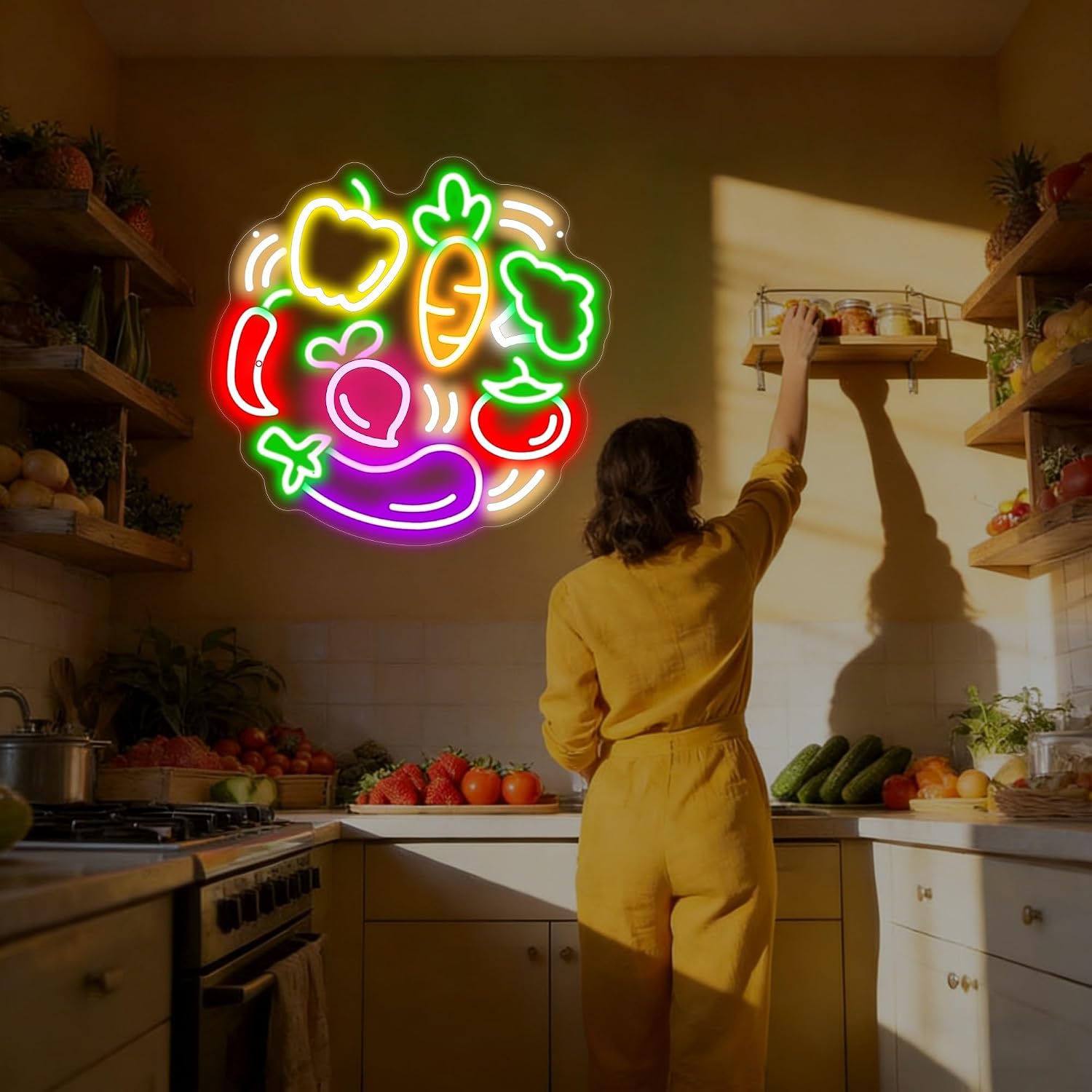야채 LED 네온사인 USB 네온 조명 농산물 시장 매 - Commercial Kitchen Store 리뷰 및 가격