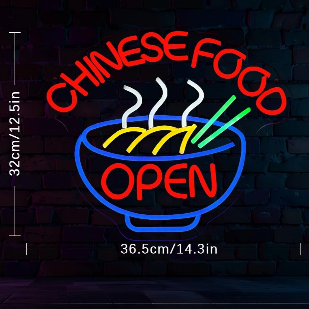 중국 음식 오픈 네온사인 라멘 디머블 LED 네온 조명 - Commercial Kitchen Store 리뷰 및 가격