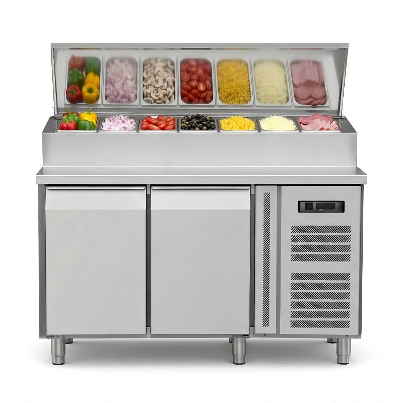 OEM 카운터 냉장고 샌드위치 준비용 2도어 스테인리스 - Commercial Kitchen Door 리뷰 및 가격