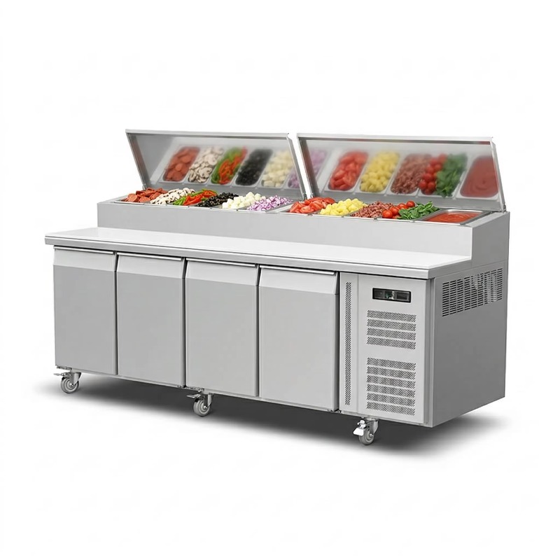 OEM 카운터 냉장고 샌드위치 준비용 2도어 스테인리스 - Commercial Kitchen Door 리뷰 및 가격
