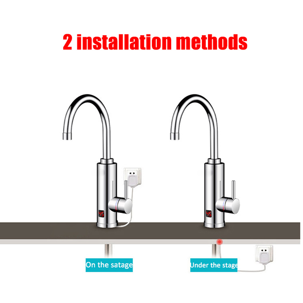 3000W 전기 온수기 욕실 주방 수도꼭지 탱크리스 온 - Commercial Kitchen Mixer 리뷰 및 가격