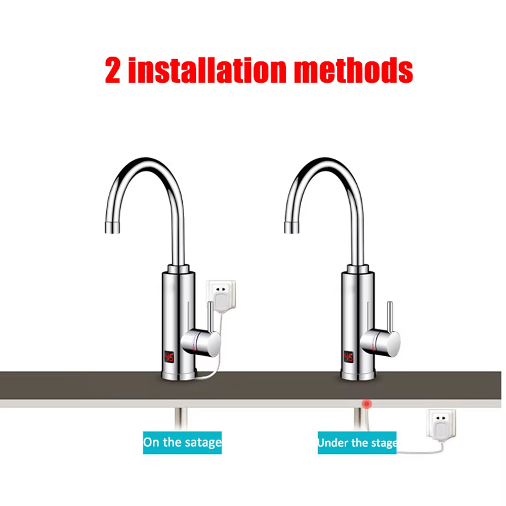 220V 전기 순간 온수기 주방 수도꼭지 믹서 탭 2- - Commercial Kitchen Mixer 리뷰 및 가격