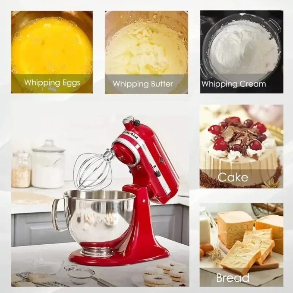 키친에이드 아티산 믹서 액세서리용 6선 스틸 휘스크,  - Commercial Kitchenaid 리뷰 및 가격